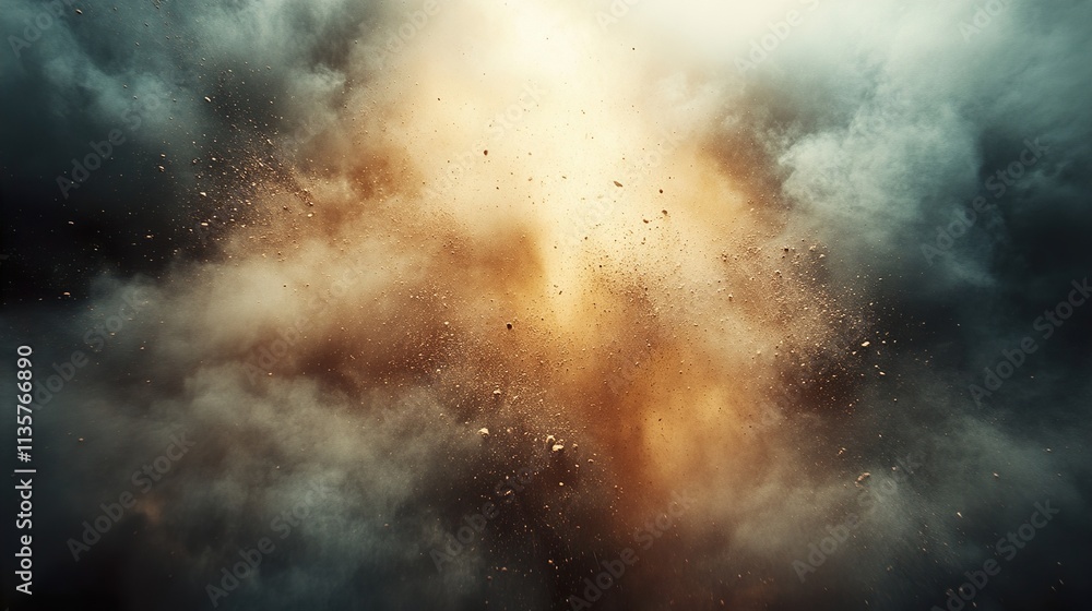 Cosmic Dust Explosion: A Dramatic Abstract Cosmic Dust Explosion: A Dramatic Abstract