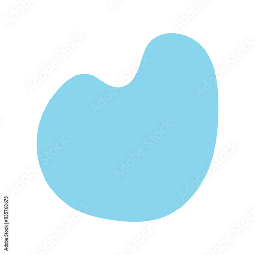 blobs pastel blue for background