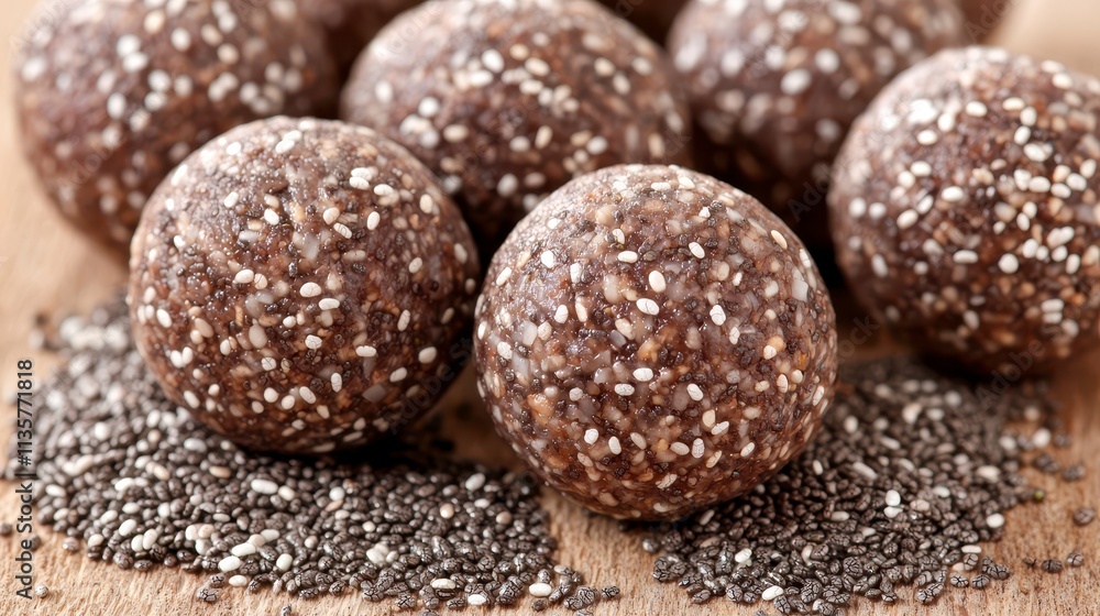 Delicious Sesame and Chia Seed Energy Balls Delicious Sesame and Chia Seed Energy Balls