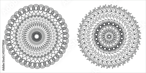 Foto professional mandala design template