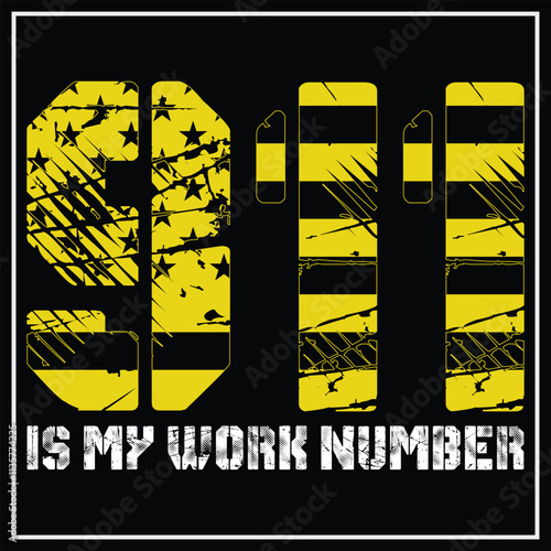 911 Is My Work Number T-Shirt Funny Dispatcher Gift T-shirt design,  dispatcher shirt