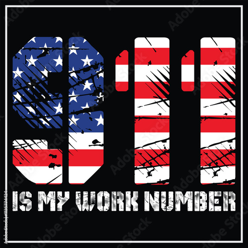 911 Is My Work Number T-Shirt Funny Dispatcher Gift T-shirt design,  dispatcher shirt