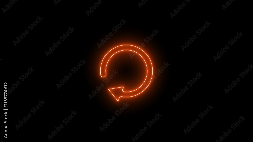 Refresh neon icon set. Glowing reload sign. Vector illustration .gradient mesh graphics, glowing colorful aesthetic. Refresh neon icon set. Glowing reload sign. Vector illustration .gradient mesh graphics, glowing colorful aesthetic.