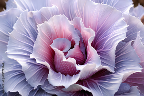 The Mesmerizing Beauty: Close-up of a Lavender Acanthus Flower in Full Bloom photo