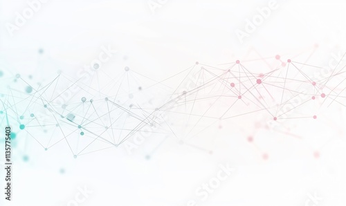 Abstract Network Connection Dots Lines Background