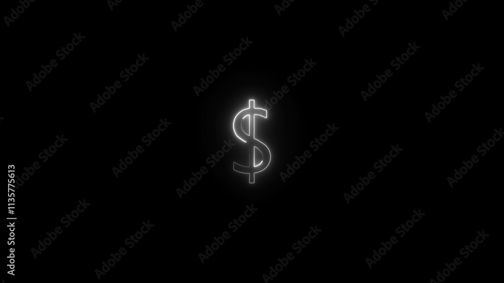 Glowing neon Coin money with dollar symbol icon isolated on brick wall background. Banking currency sign. A lot of dollars for the bank on a dark background. Glowing neon Coin money with dollar symbol icon isolated on brick wall background. Banking currency sign. A lot of dollars for the bank on a dark background.