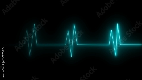 Human heart and body with red cardio line. Abstract 3d vector. Heart anatomy,  3d illustration Anatomy of Human Heart.