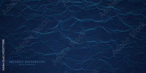 Abstract  background grid from  lines on blue. Technology texture effect concept.