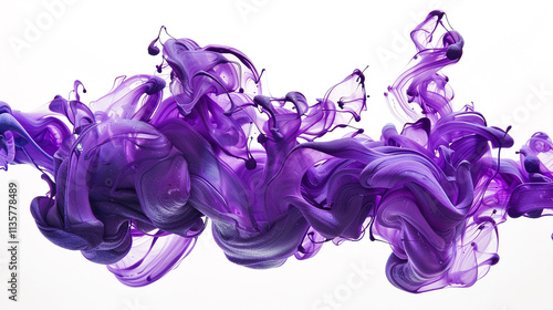 purple  paint isolated in white background 
