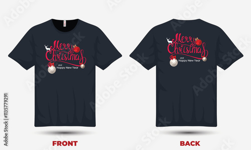 
"Festive Christmas T-shirt featuring a cheerful Santa, snowflakes, and twinkling lights, spreading holiday spirit with vibrant colors and cozy vibes!"