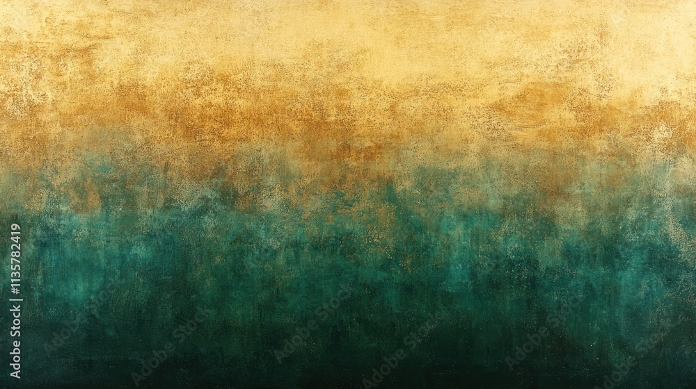 Fototapeta premium Abstract Gold and Teal Textured Background