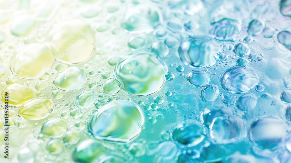 Abstract Colorful Bubbles Liquid Gradient Texture