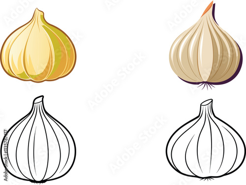 set of garlic