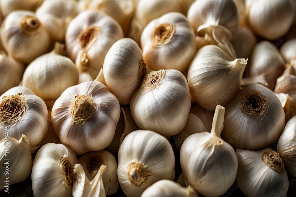 Garlic is ready to be processed into seasonings Garlic is ready to be processed into seasonings