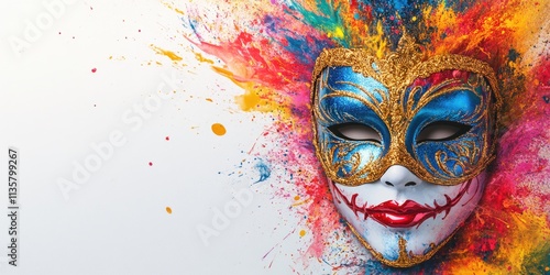 Wallpaper Mural Colorful carnival mask Torontodigital.ca