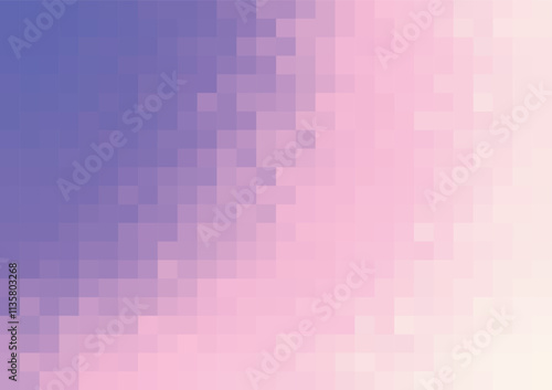 abstract minimal pixel background in purple gradient vector template for banner presentation slide