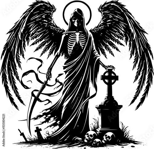 death angel vector art.