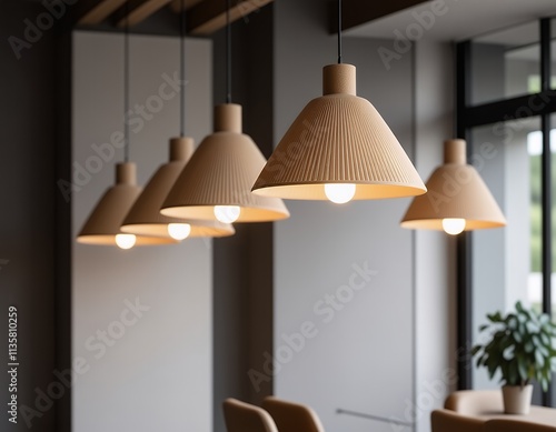 Modern Interior Design Stylish Beige Pendant Lamps Lighting