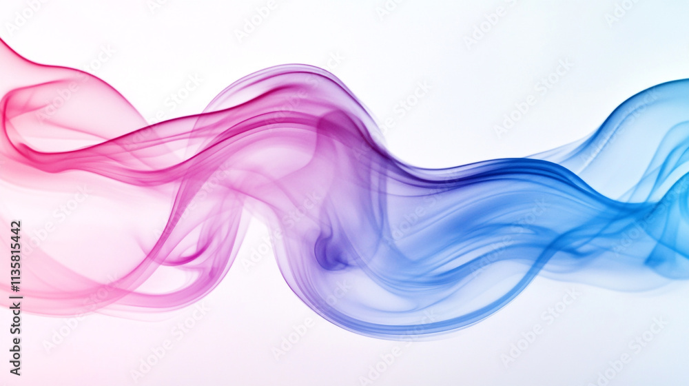 Colorful wisps of smoke swirling in a vibrant pattern against a light background Colorful wisps of smoke swirling in a vibrant pattern against a light background