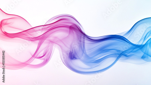 Colorful wisps of smoke swirling in a vibrant pattern against a light background