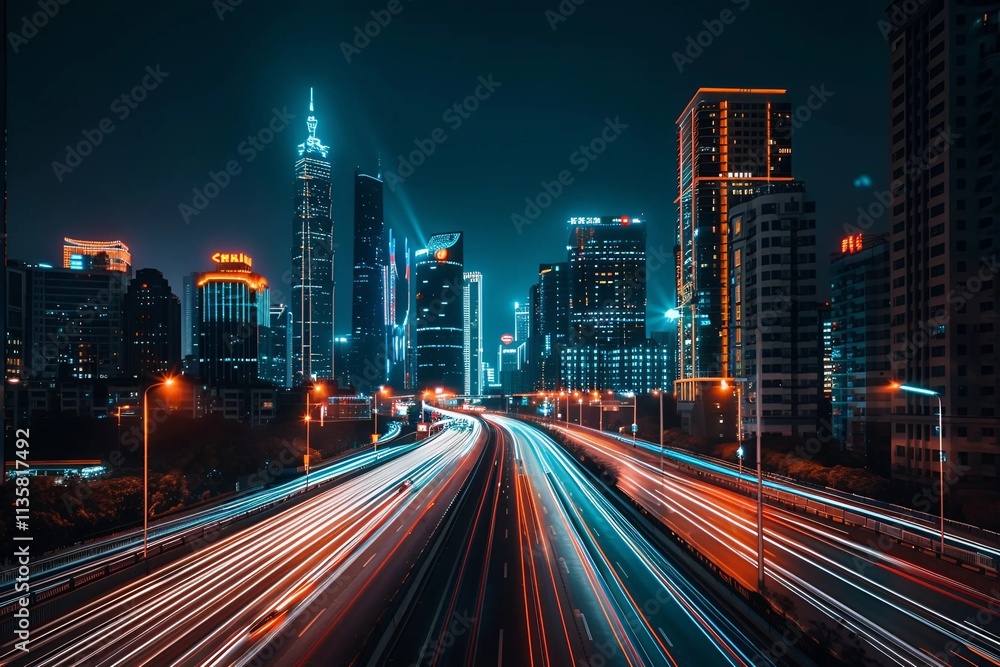 Fototapeta premium city at night