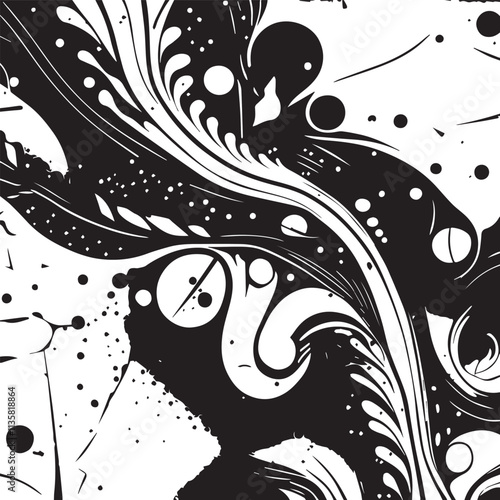 Abstract background. Monochrome texture. Image includes a effect the black and white tones