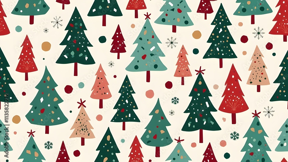 Winter Wonderland Geometric Christmas Tree Pattern Wallpaper Background Winter Wonderland Geometric Christmas Tree Pattern Wallpaper Background