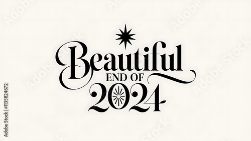 Beautiful End Of Year Two Thousand Twenty Four Design photo