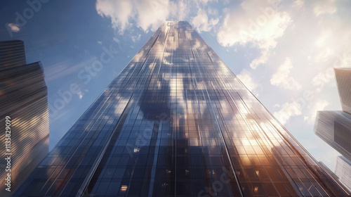 Wallpaper Mural High-rise office in the city center amidst business competition. Torontodigital.ca