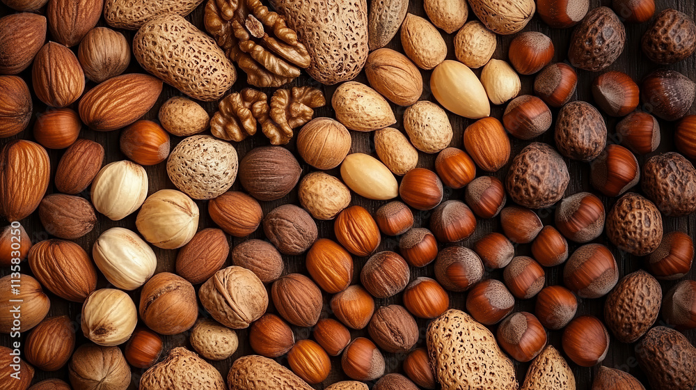 Nuts, peanuts, walnuts and other fruits Nuts, peanuts, walnuts and other fruits