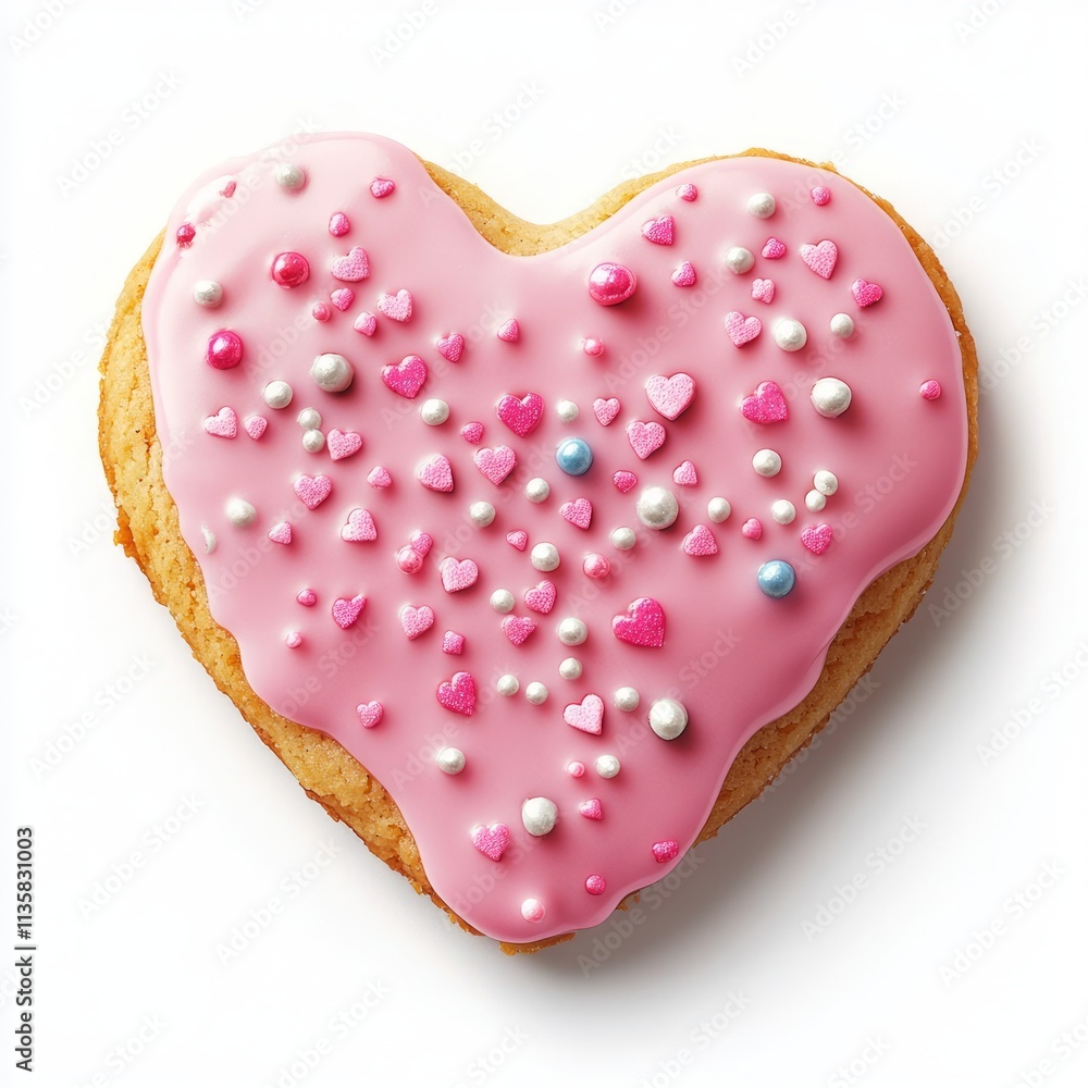 Heart cookie with icing for Valentine Heart cookie with icing for Valentine