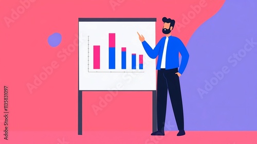 Manager Explaining Profit-Sharing Schemes' Impact on Employee Morale and Benefits Through Data