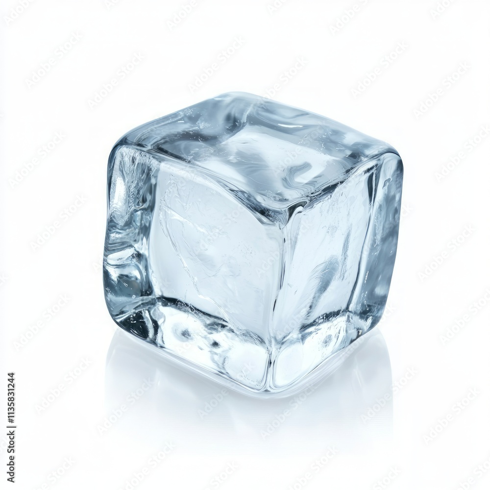 Isolated ice cube shot Isolated ice cube shot