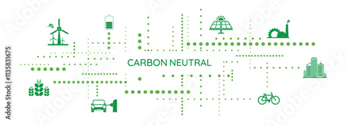reducing CO2 emissions to stop climate change. green energy background	