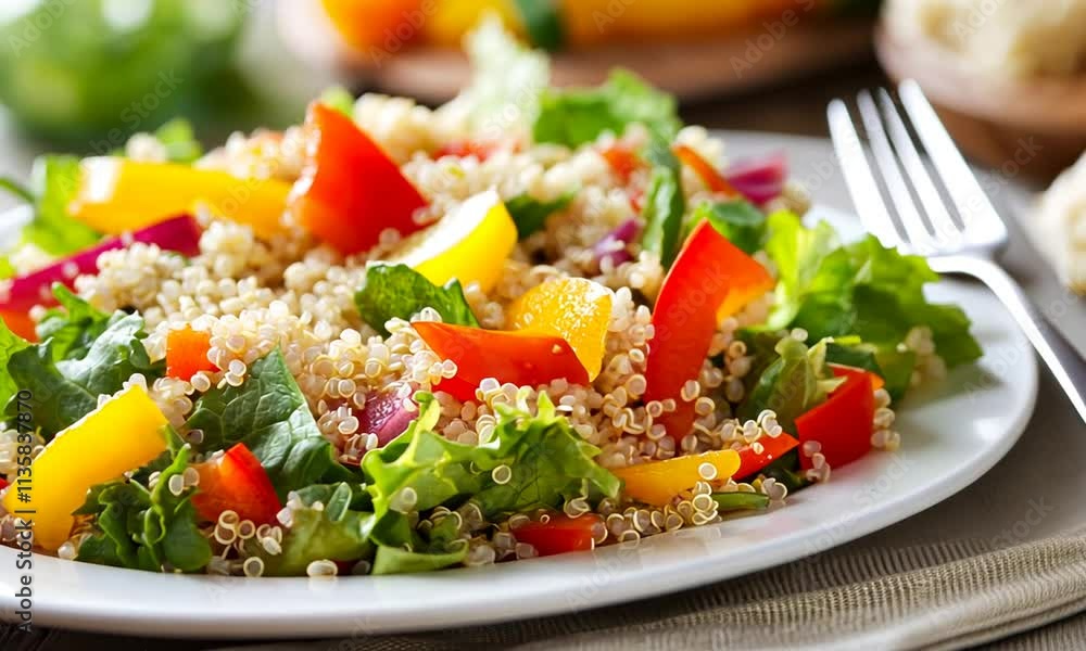 Vibrant Quinoa Salad with Bell Peppers Vibrant Quinoa Salad with Bell Peppers
