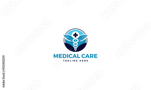 Professional Innovative Unique Modern Medical Care Branding Logos Vector, Adaptive Designs for Medical Healthcare Wellness Services