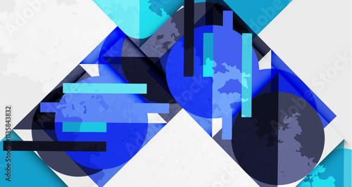 Grainy texture geometric abstract background. Vector Illustration For Wallpaper, Banner, Background, Card, Book Illustration, landing page