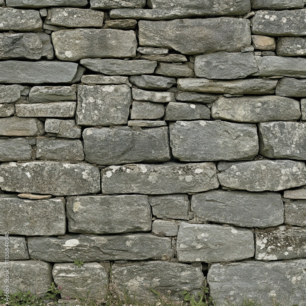 Fototapeta premium Grey stone wall texture background