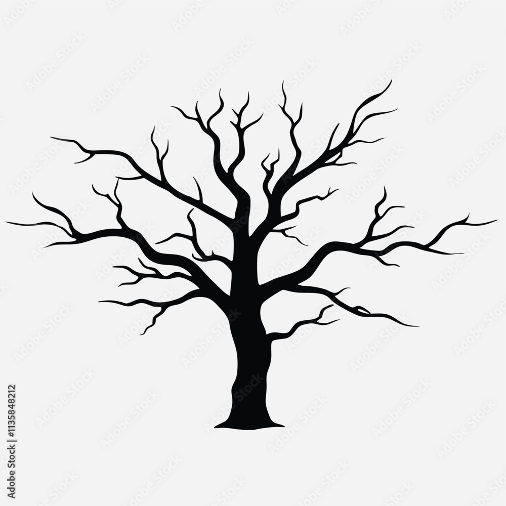 Halloween holiday black frame with cemetery, pumpkins, cauldron, witch flying on broomstick, bats and creepy trees silhouettes. Vector illustration Halloween holiday black frame with cemetery, pumpkins, cauldron, witch flying on broomstick, bats and creepy trees silhouettes. Vector illustration