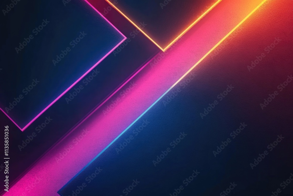 Neon Light on Black Background Neon Light on Black Background