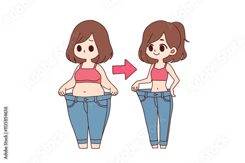 Women lose weight