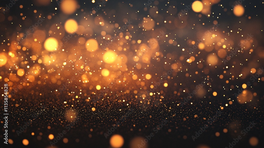 Fototapeta premium Abstract Golden Glitter Sparkles Background Texture
