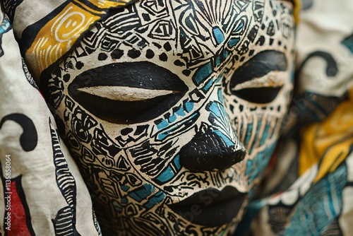 Discover Burundi's folklore through vibrant traditional masks and handcrafted artifacts that celebrate its cultural heritage with intricate patterns and storytelling. photo