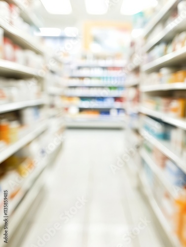 A close-up of pharmaceutical shelves, creating an impression of abundance.