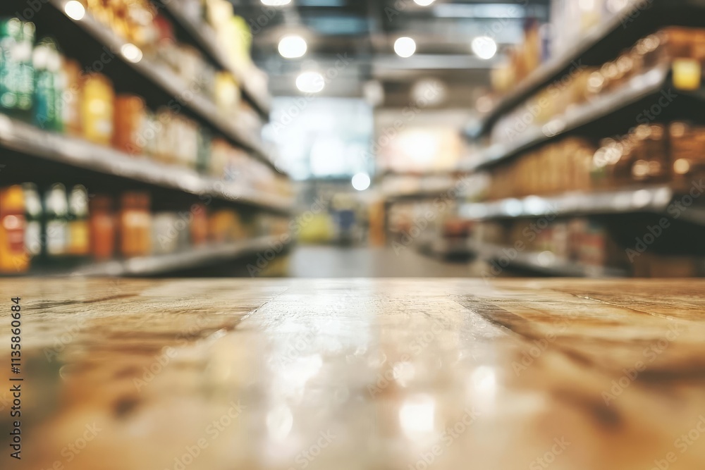 A blurred view of a supermarket aisle, creating an abstract atmosphere. A blurred view of a supermarket aisle, creating an abstract atmosphere.