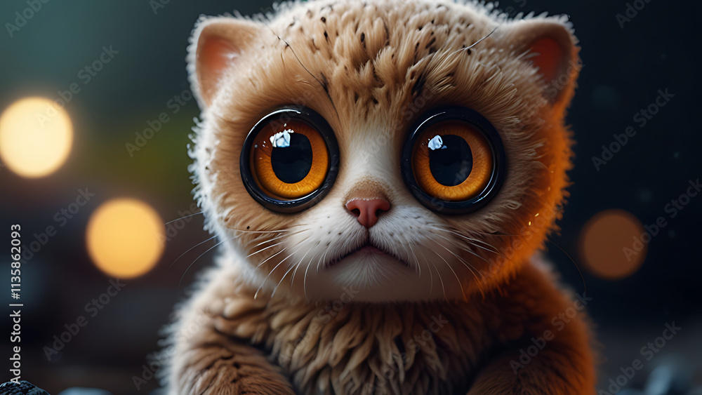 Cartoon Owl Perched on Tree Branch in Night Forest
Cartoon Owl Perched on Tree Branch in Night Forest