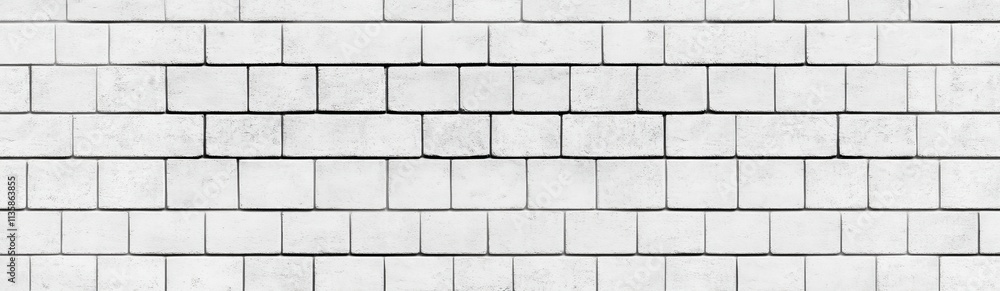 Fototapeta premium Rustic charm of an old white brick wall.