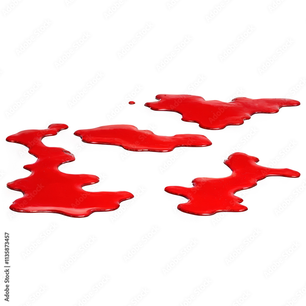 A red stain on a white background. Ink splatter isolated on transparent background. A red stain on a white background. Ink splatter isolated on transparent background.