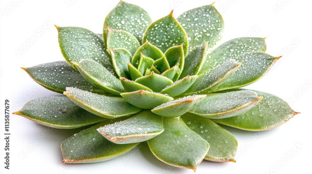 Close-Up View of a Fresh Succulent Plant with Water Droplets on Leaf Surface, Symbolizing Nature, Resilience, and Minimalist Aesthetic in Indoor or Outdoor Settings Close-Up View of a Fresh Succulent Plant with Water Droplets on Leaf Surface, Symbolizing Nature, Resilience, and Minimalist Aesthetic in Indoor or Outdoor Settings