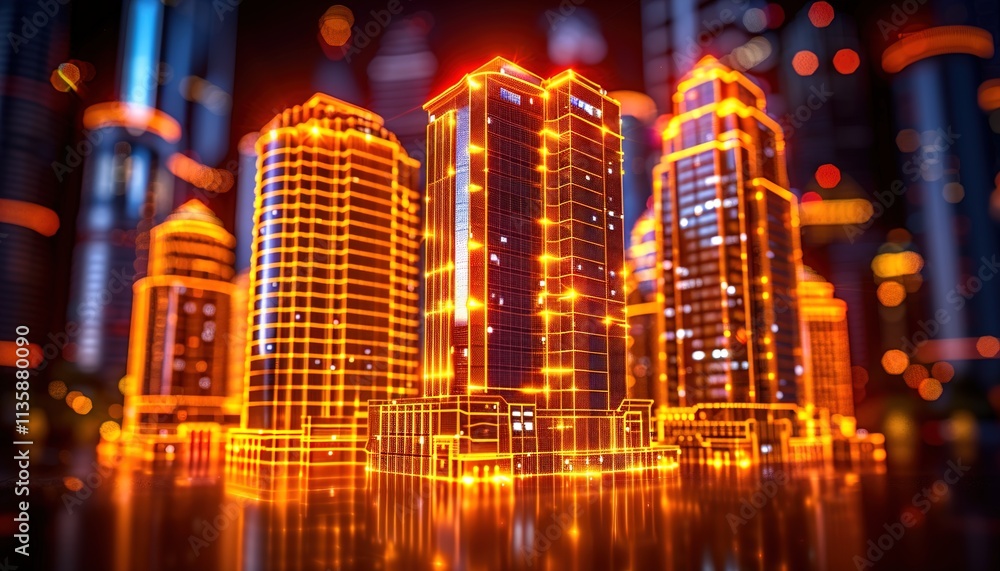 Obraz premium view of the city